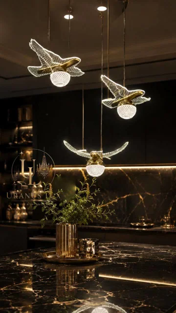 لوستر مدرن پرواز کریستالی مدل پرواز